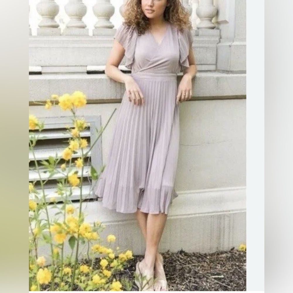 Ivy city co Alice dress in pale plum